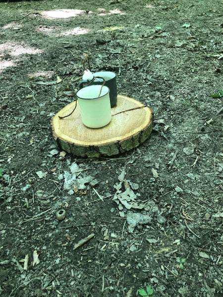 tea meditation in the forest